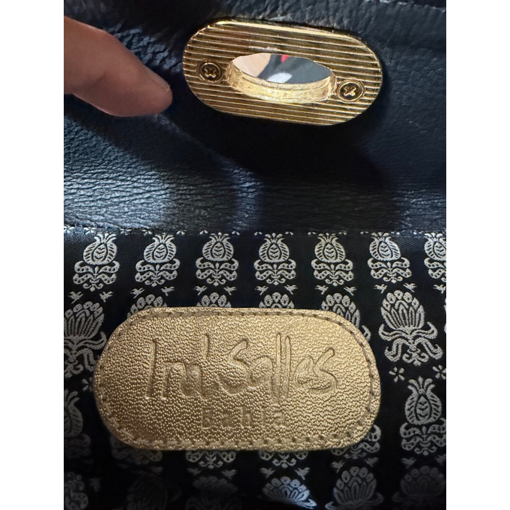 Vintage Ira Salles Black & Gold Sequin Clutch One Size - Picture 4 of 4